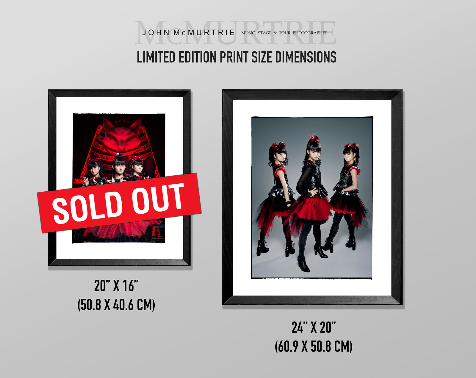 BABYMETAL - STUDIO PORTRAIT 7 - LARGE 24”x20” / JOHN McMURTRIE MUSIC PRINTS